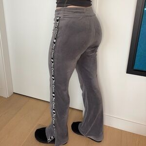Juicy Couture Grey Velour Track Pants